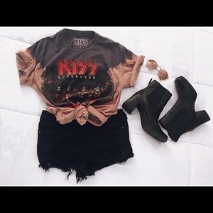 Ripped Black Jean Shorts